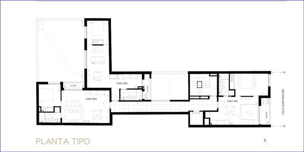 Apartamento de un dormitorio en venta en Cordón Sur - 901