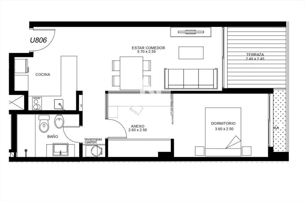 Venta Apartamento de 1 Dormitorio Excelente Renta