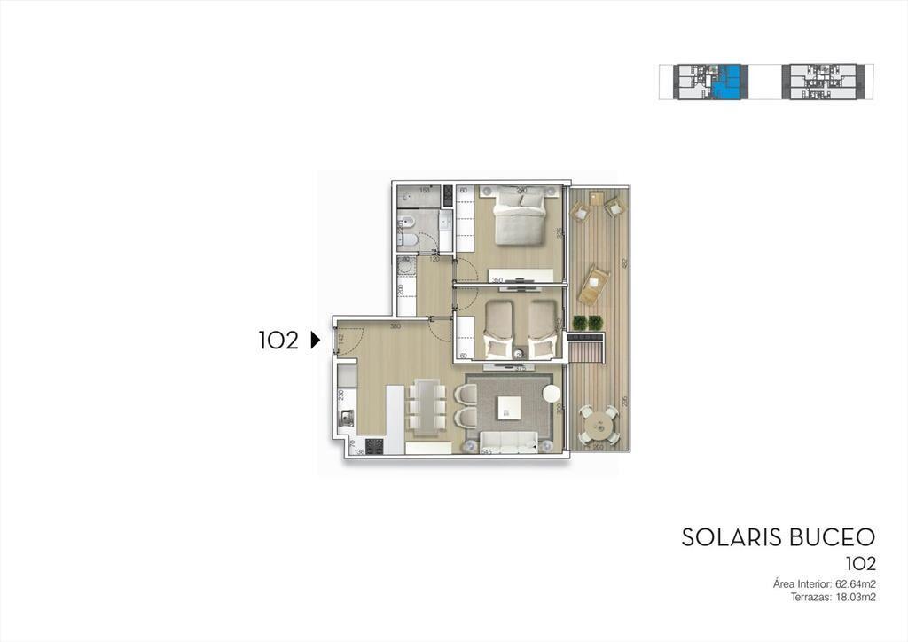 Venta Apartamento 2 Dormitorios en Buceo