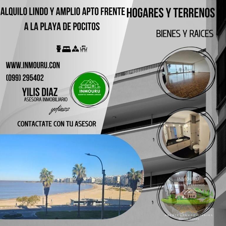 Alquilo Lindo Apto frente a la Playa de Pocitos,