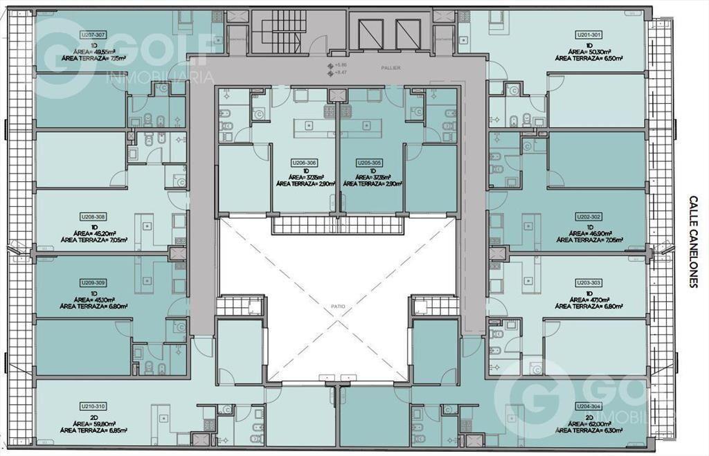 Venta de apartamento 1 dormitorio en Cordón