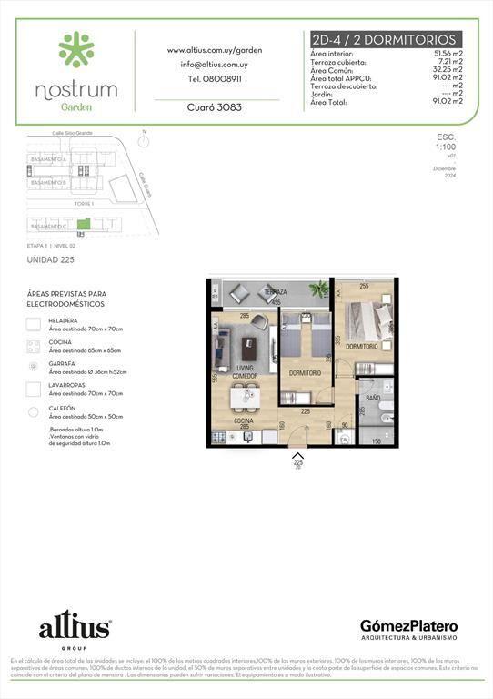 VENTA 2 DORMITORIOS NOSTRUM GARDEN PRADO