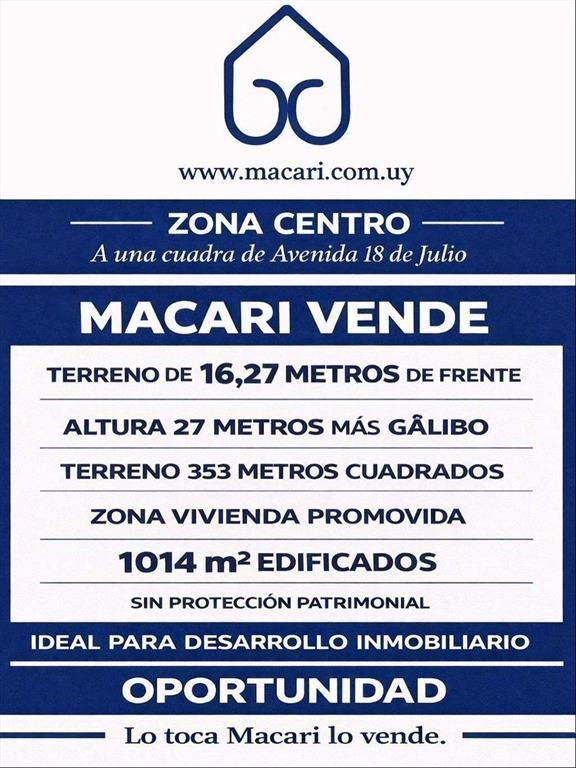 TERRENO PARA DESARROLLO EN ZONA CENTRO