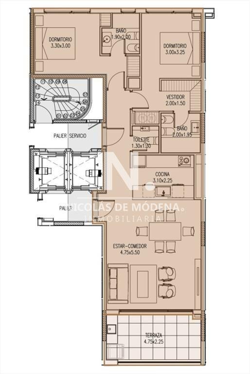 Apartamento en venta de 2 dormitorios en Mansa,