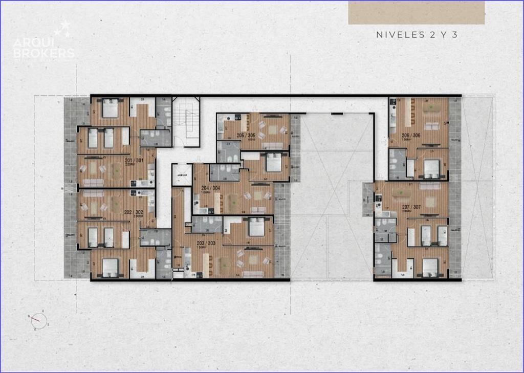Apartamento de un dormitorio en venta en Pocitos - 306