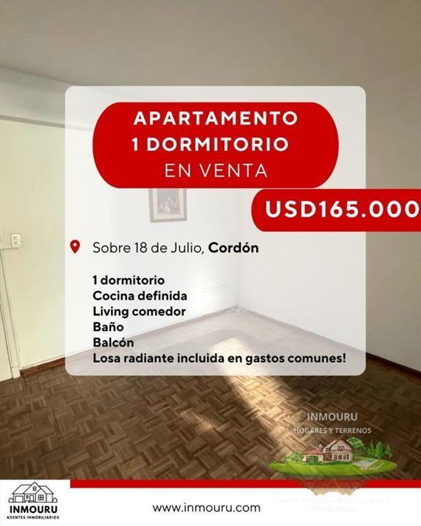 Se vende apartamento en Cordón, 1 dormitorio