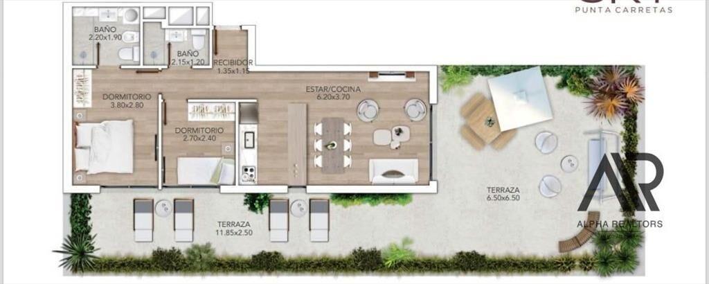 Apartamento en venta c/ cochera en Barrio Golf