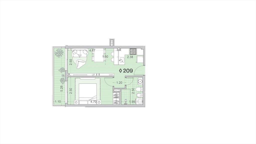 Venta apartamento un dormitorio en Palermo - 209