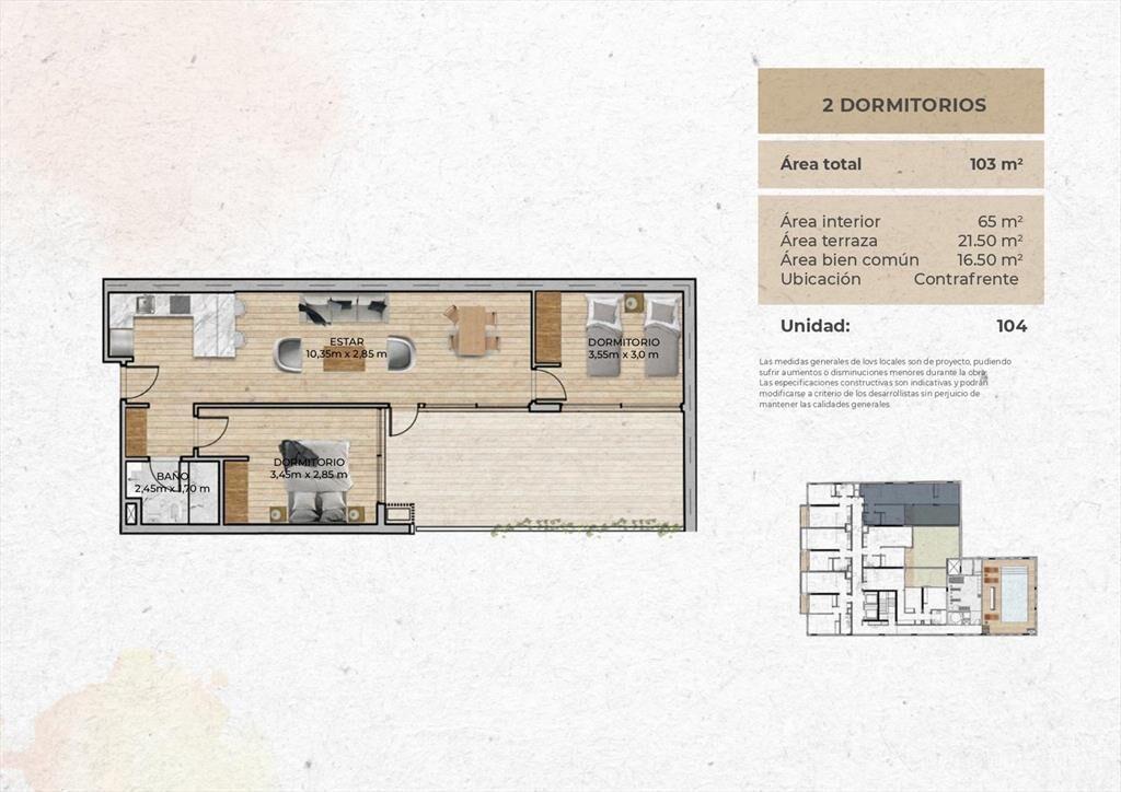 Venta Apartamento 2 Dormitorios en Centro (Montevideo)