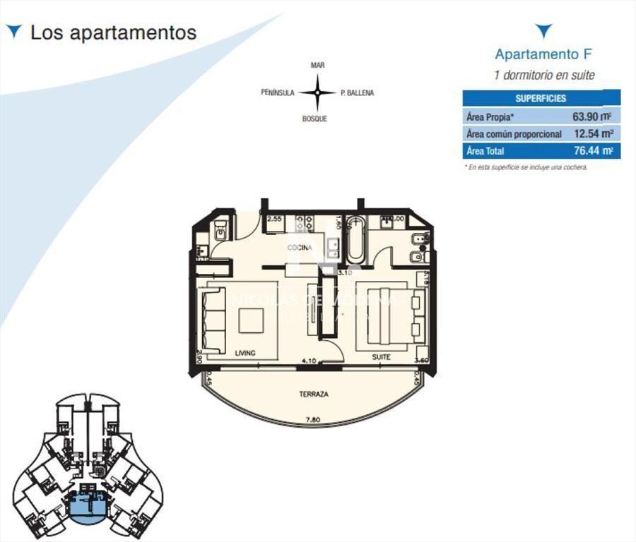 Departamento a estrenar en Playa Mansa.