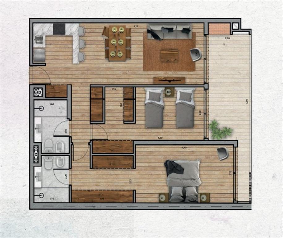 VENTA Apartamento de 2 dormitorios PUNTA CARRETAS