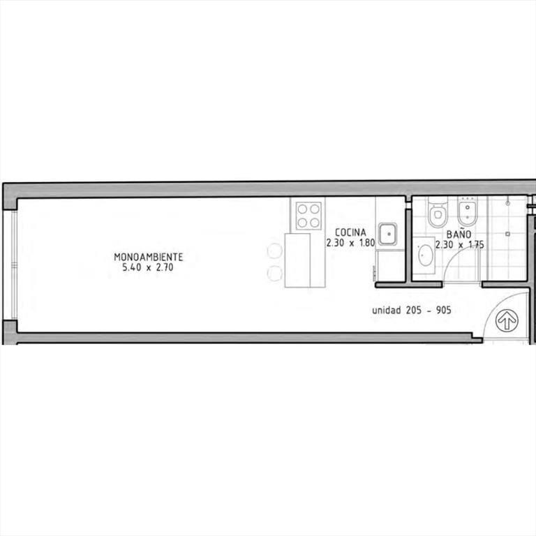 Alquiler apartamento monoambiente Pocitos Harbor Bay 305