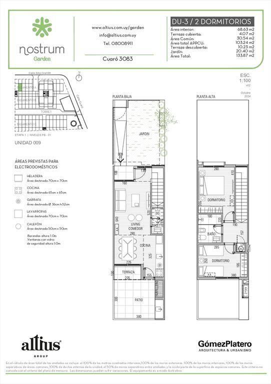VENTA DUPLEX 2 DORMITORIOS NOSTRUM GARDEN