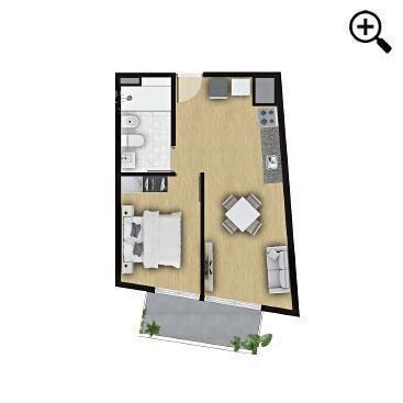 Apartamento de un dormitorio en venta en La Blanqueada - 4