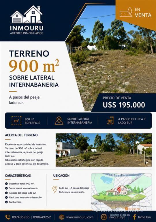 Terreno en venta - 900 m² - El Pinar