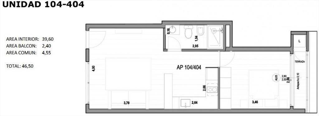 VENTA DE APARTAMENTO DE 1 DORMITORIO EN OBRA EN GOES, PLAZA