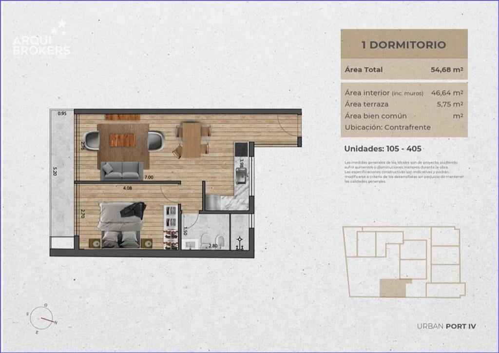 Apartamento de un dormitorio en venta en Pocitos Nuevo - 30