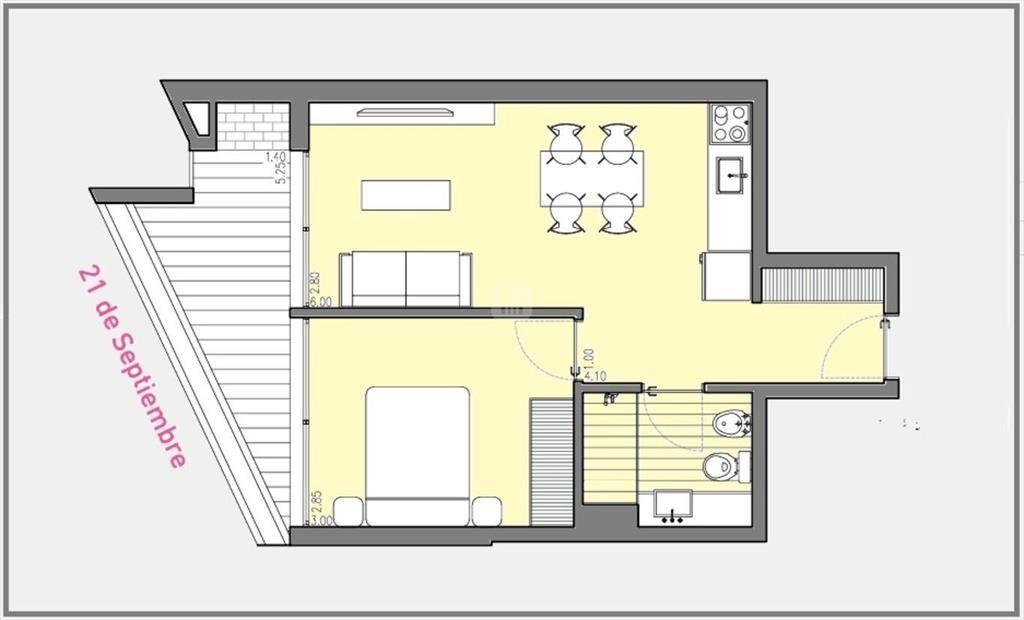 VENTA APARTAMENTO UN DORMITORIO PARQUE RODOQUE RODO