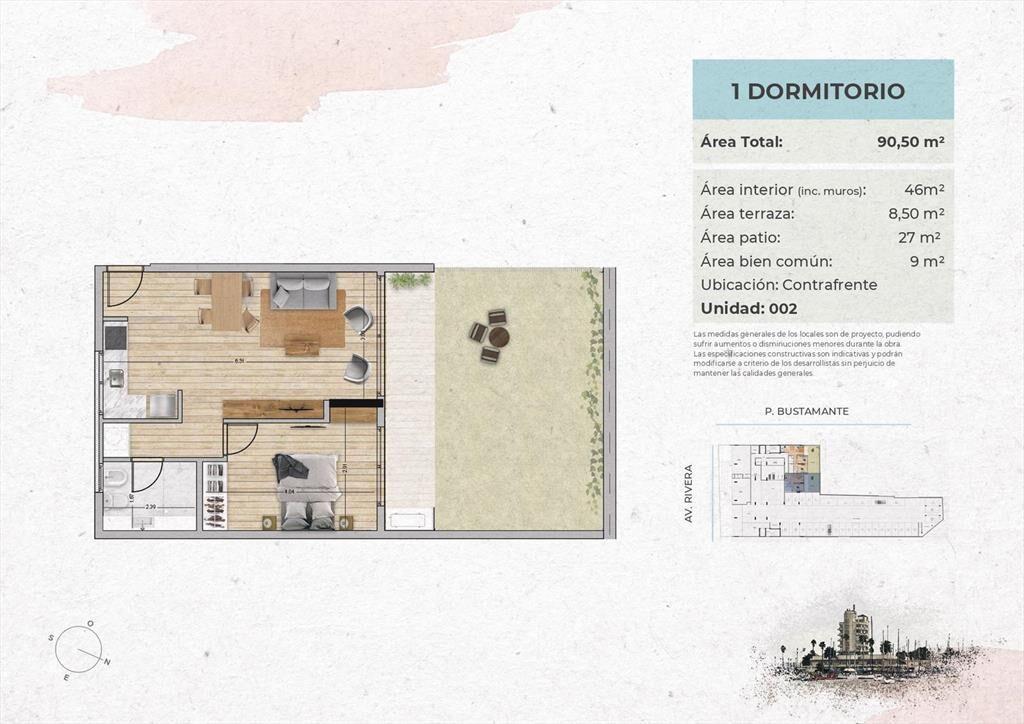 Venta Apartamento 1 Dormitorio en Buceo