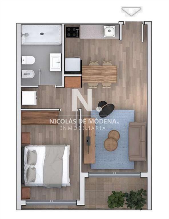 Apartamento de 1 Dormitorio en Barra de Carrasco - Canelone