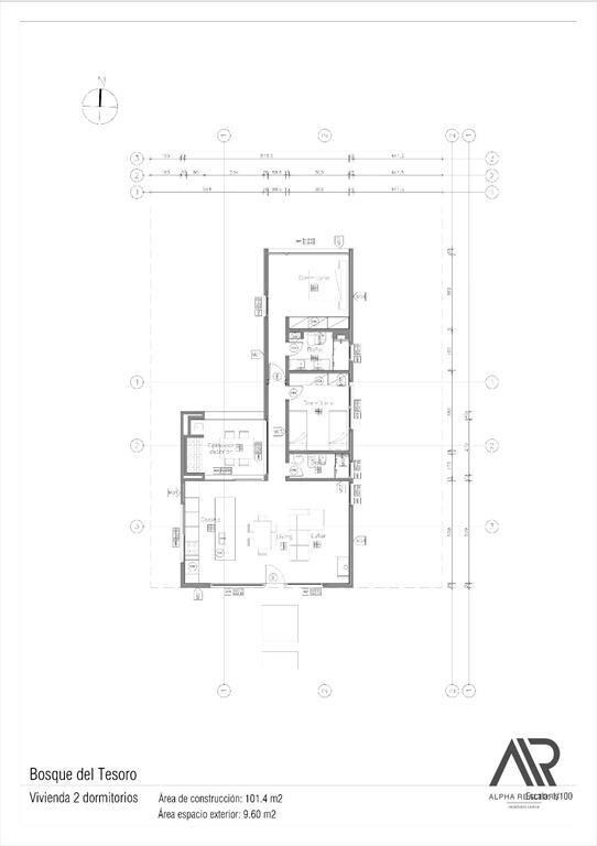 Casa en venta de 2 dormitorios c/ cochera en El Tesoro