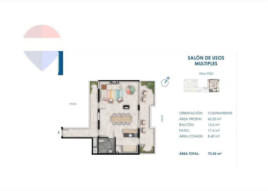 VENTA DEPARTAMENTO 1 DORMITORIO CORDON CON BALCON