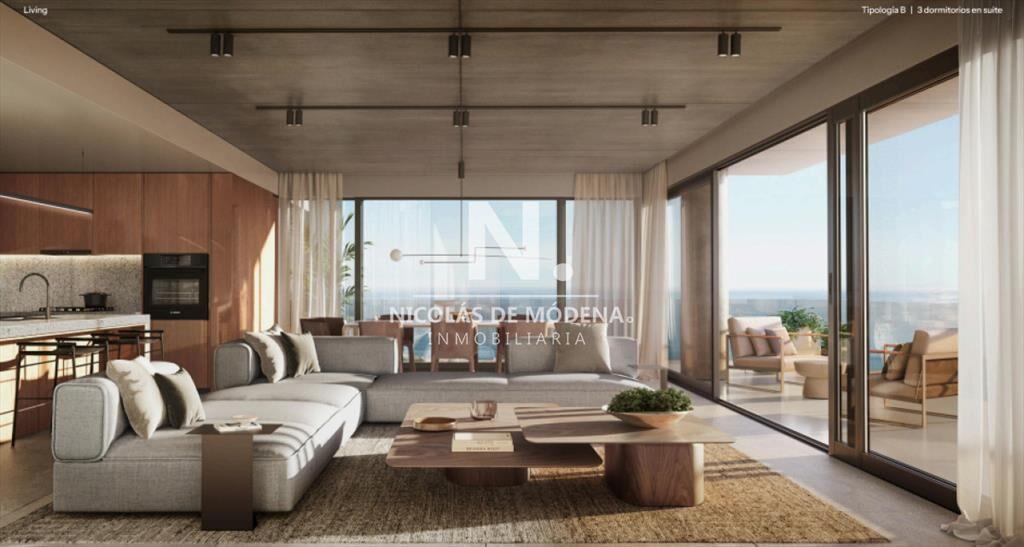 Piso alto con vista al mar.  3 domritorios en en