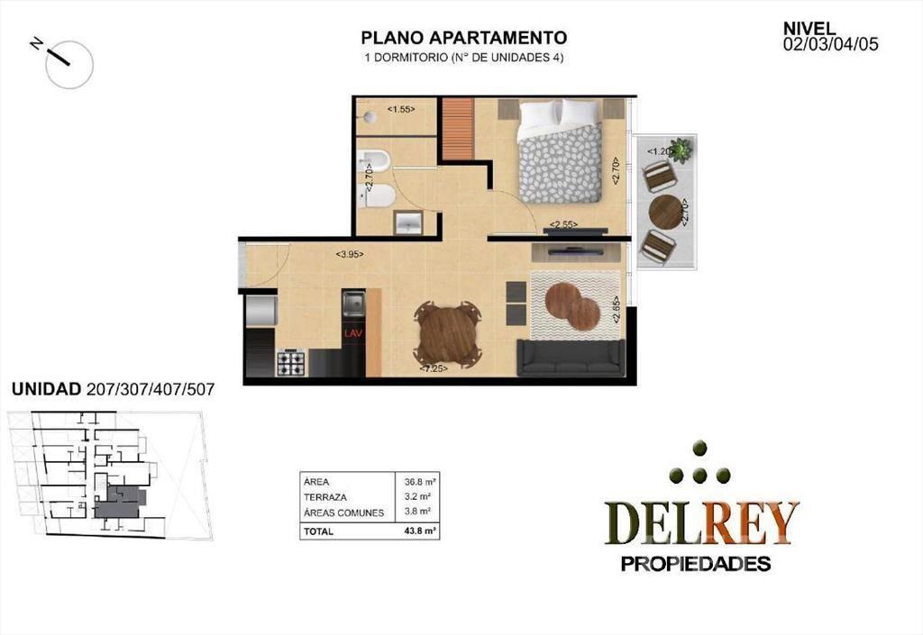 Venta Apartamento - Tres Cruces DELREY PROPIEDADES