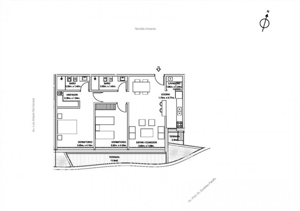 Venta apartamento 2 dormitorios y garage en forum
