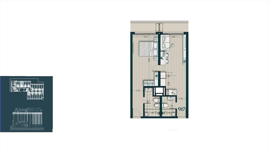 Venta apartamento de un dormitorio en Parque Rodó - 917