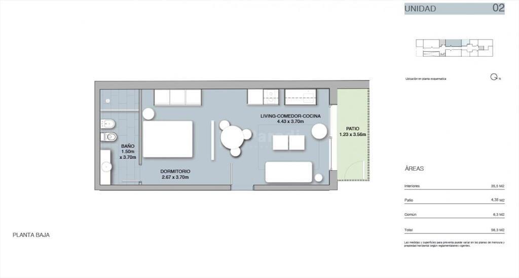 PARODI VENTA APARTAMENTO POCITOS  MONOAMBIENTES DUPLEX PENT