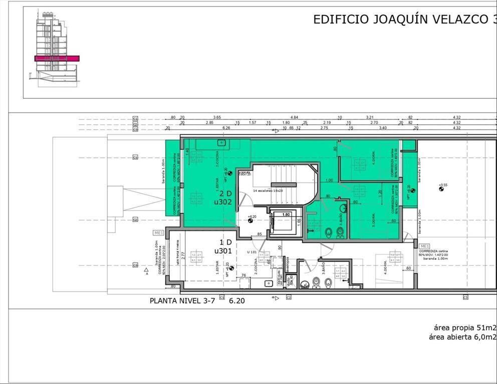 VENTA APARTAMENTO LA BLANQUEADA 2 DORMITORIOS  Y PATIO ENTR
