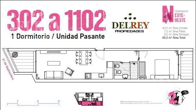 Venta Apartamento - Parque Rodó DELREY PROPIEDADES