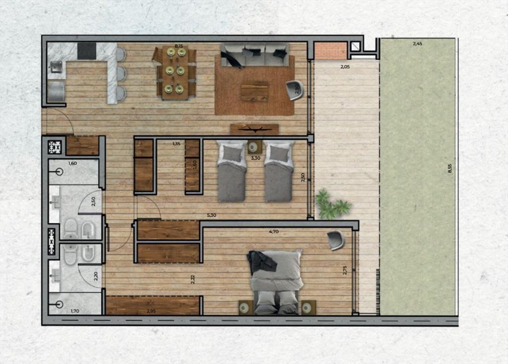 VENTA Apartamento de 2 dormitorios PUNTA CARRETAS