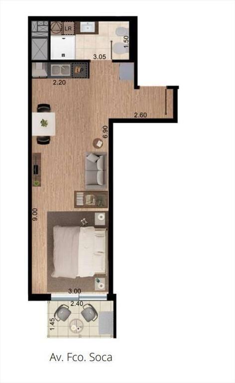Soca prox a Av Brasil, loft a estrenar, balcón, gym, barbac