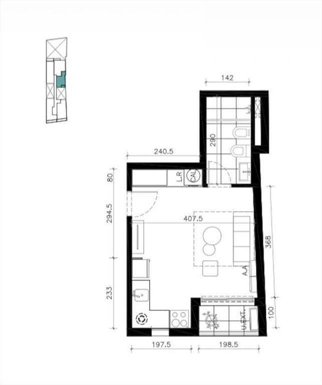 Venta monoambiente en Cordón