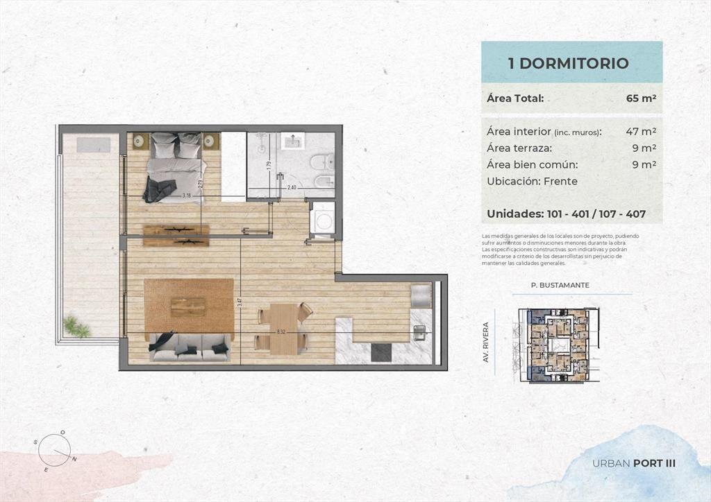 Venta Apartamento 1 Dormitorio en Buceo