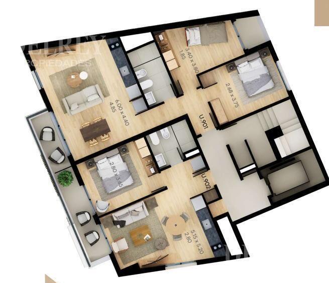 Venta Apartamento - La Blanqueada DELREY PROPIEDADES