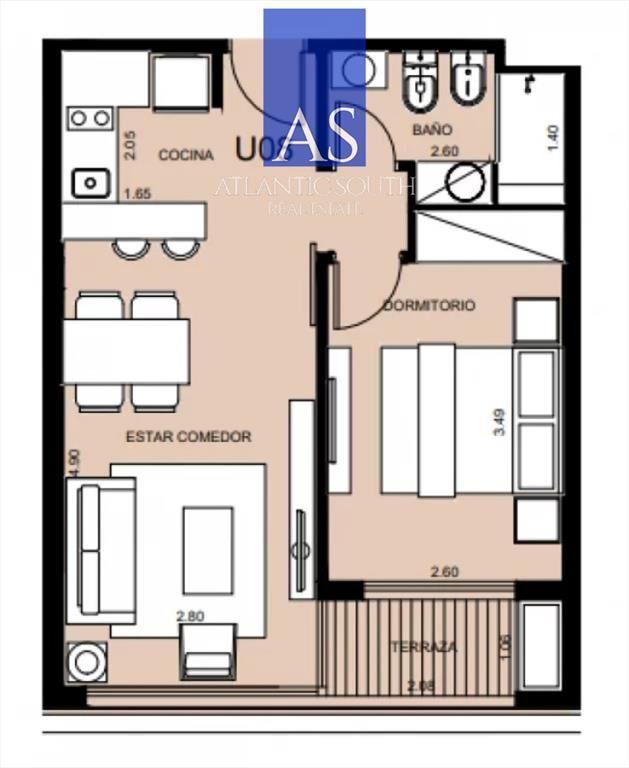 Apartamento 1 dormitorio a estrenar con terraza y