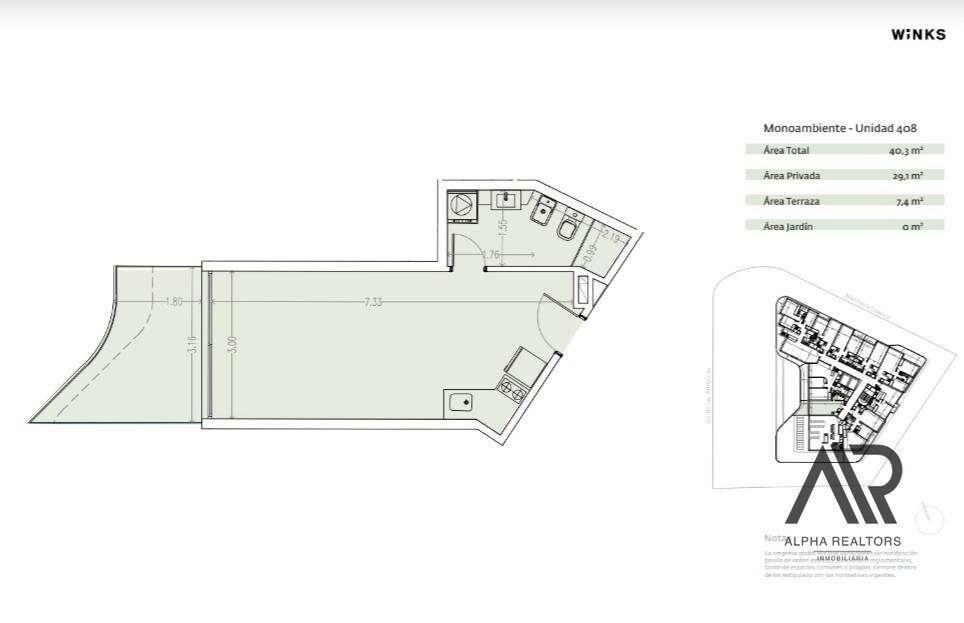 Increíble Apartamento En Pozo Monoambiente En Parque Mir...