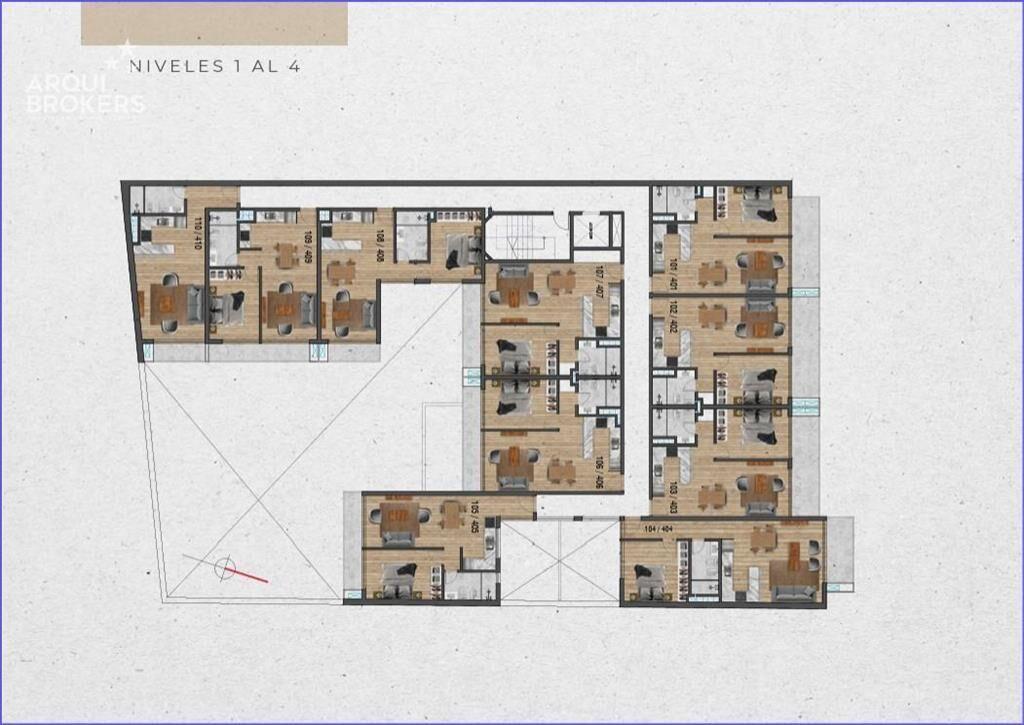 Apartamento de un dormitorio en venta en Pocitos Nuevo - 40