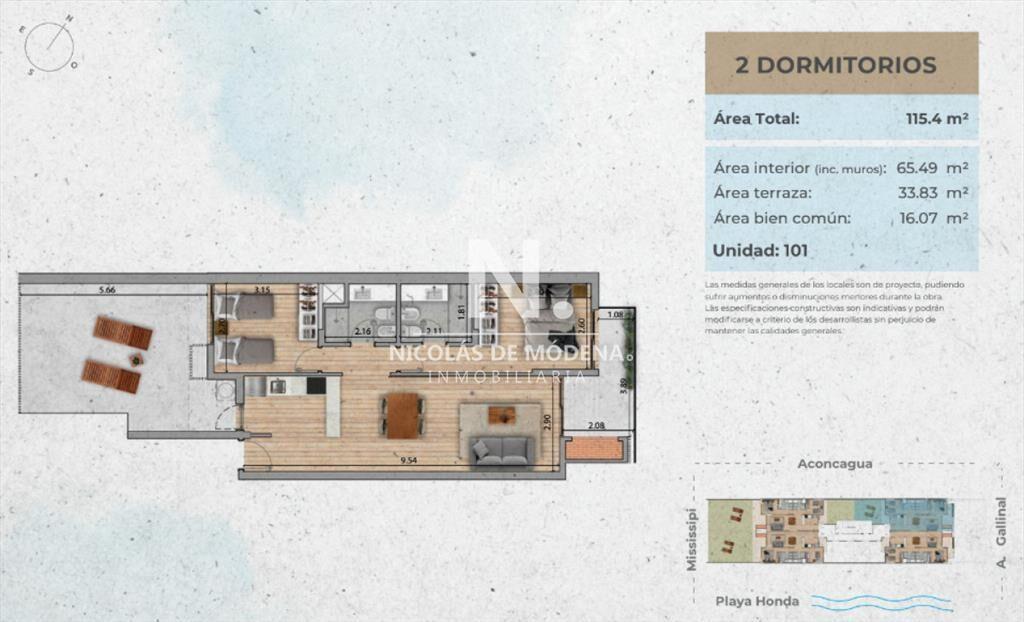 Venta Apartamento de 2 Dormitorios Proximo a Estrenar en Ma