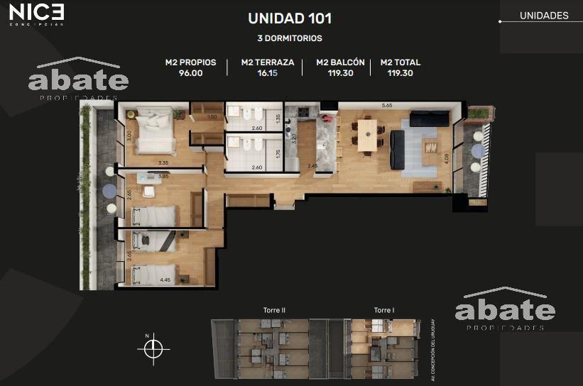 Venta Apartamento 3 Dormitorios en Malvín, Montevideo con G