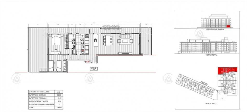 Venta apartamento 2 dormitorios playa mansa Punta