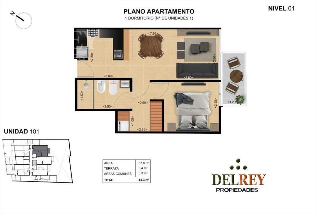 Venta Apartamento - Tres Cruces DELREY PROPIEDADES