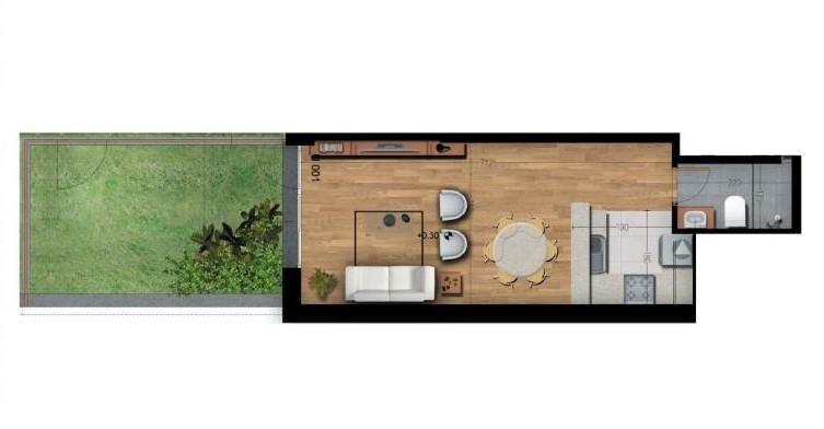Alquiler Apartamento Monoambiente en Malvin