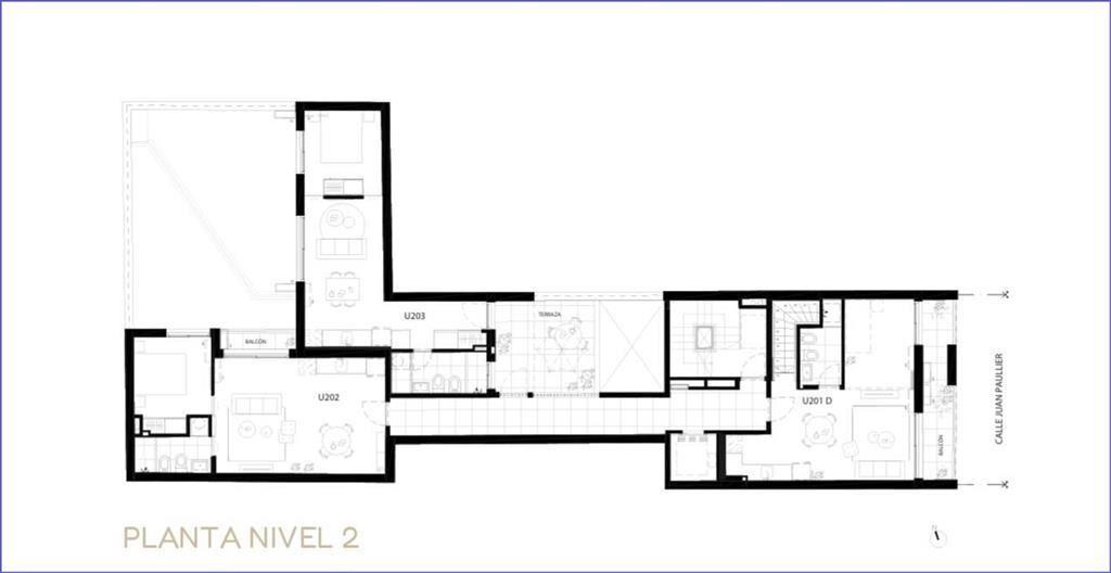 Apartamento de un dormitorio en venta en Cordón Sur - 203