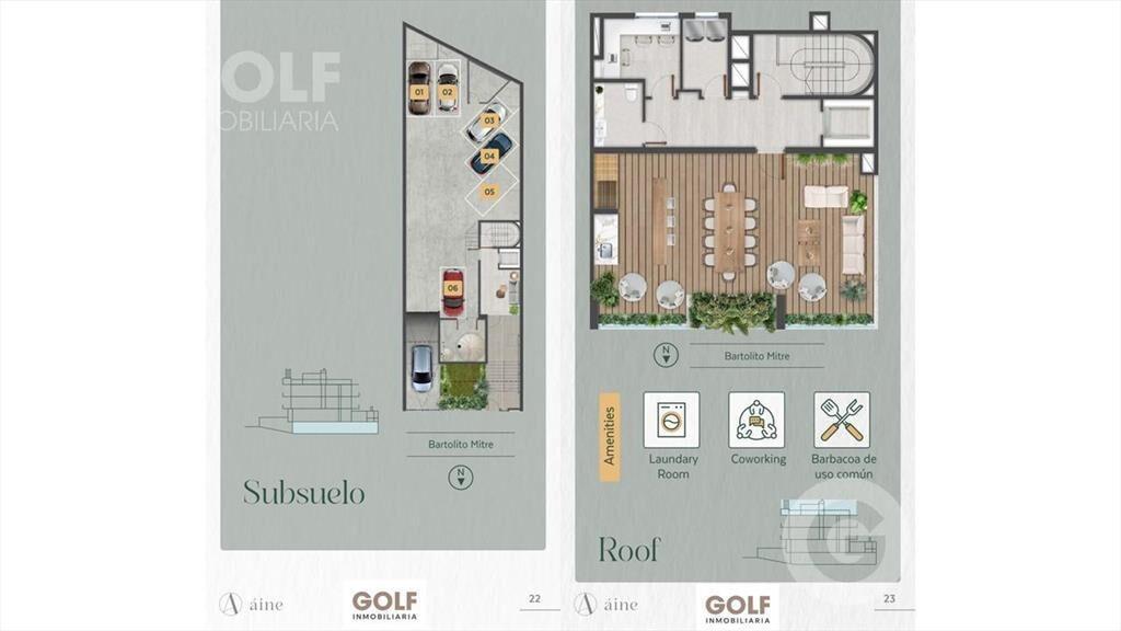 Venta apartamento de 1 dormitorio con terraza en Pocitos