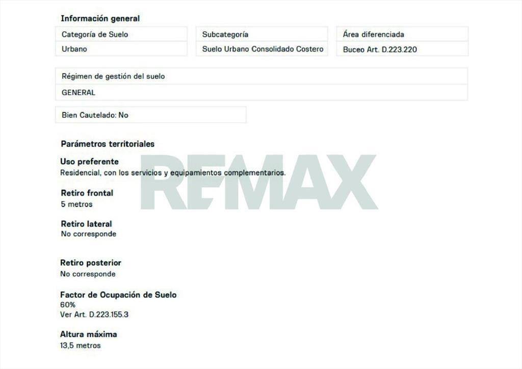 VENTA Terreno 517m2, Buceo. Potencial Desarrollo.