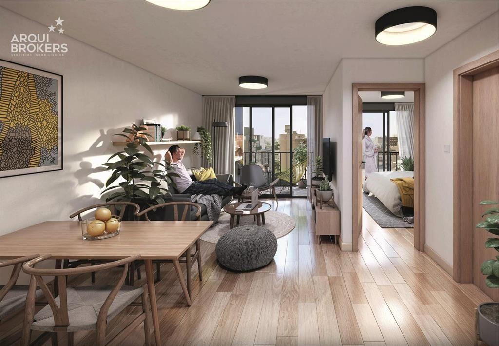 Apartamento de un dormitorio con patio en venta en Parque R